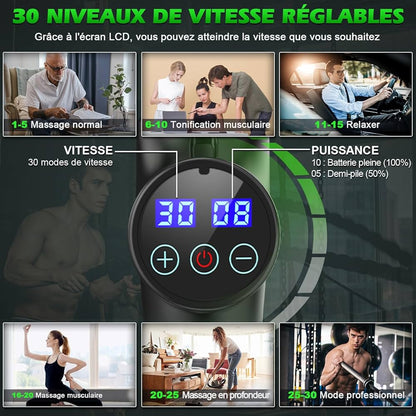 Pistolet de Massage Musculaire Electrique