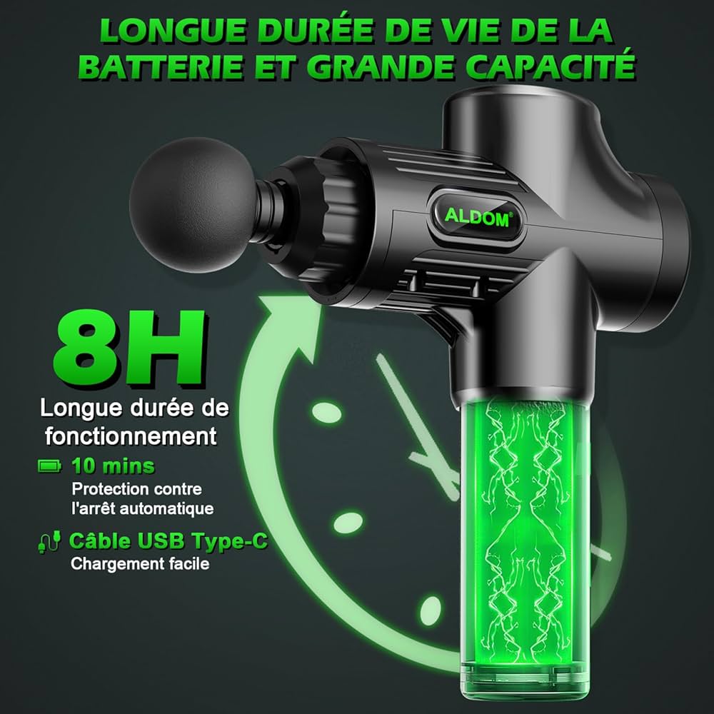 Pistolet de Massage Musculaire Electrique