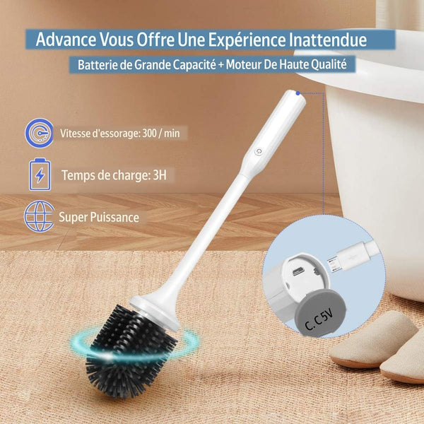 Brosse de Toilette électrique sans fil, stérilisation aux ultraviolets